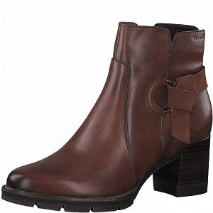 VIRGINIE TUNIQUE LIN 25339-27-BOTTE:Marron