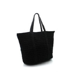 25886-29-BOTTE SAC MAILLE:Noir