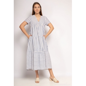 25000-29-BOTTE ROBE LONGUE BLUE:Bleu