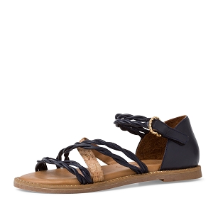 HELENE JUPE PLISSEE CHIC FLUIDE 28162-28-SANDALES:Bleu