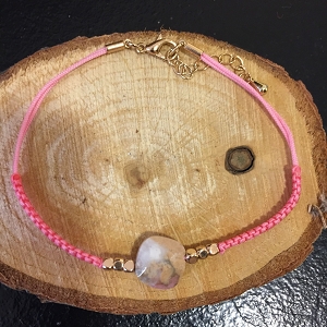 TAS FERANDA BRACELET CORDON PIERRE:Rose
