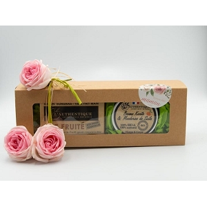 BANDLETS AIMI COFFRET CADEAU PARFUM MANDARINE 1 SAVON  1 BAUME VISAGE & CORPS:Multicolore