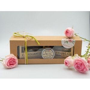 25120-31-BOTTE COFFRET CADEAU 2 SAVONS  1 BAUME POCKET:Multicolore