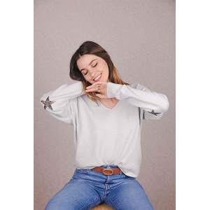 25112-25-BOTTE PULL COUDIERE ETOILE:Gris