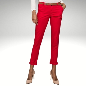 Chino rouge femme clearance