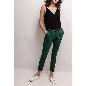 23635-28 PANTALON CHINO:Vert