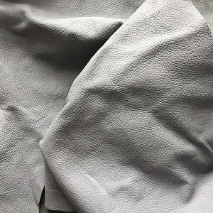 RIVE GAUCHE MONTAIGNE SAC MAIN EFFET MOUTON CHUTE DE CUIR PAR LOT DE 500G:Gris