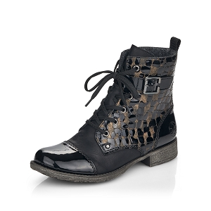 NICOLE CROCO PRINTED 70814:Noir