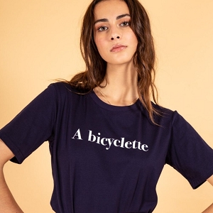 23701-39 STEPHANIE T SHIRT BICYCLETTE:Bleu