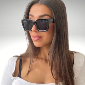 PANTALON MOM VERANA LUNETTES SOLEIL:Noir