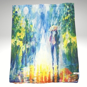 SCARPY CREATION FOULARD SEZANNE ETOLE VAN GOGH<br>Bleu