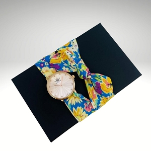 SOCQUETTES MONTRE FOULARD EUROPA:Jaune