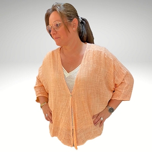 SCARPY CREATION GINETTE CILET FIN COL V<br>Orange