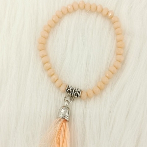 SCARPY CREATION POUPETTE BRACELET POMPON<br>Beige