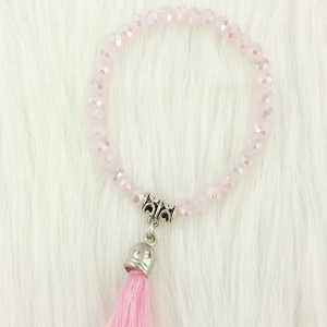 D5820 POUPETTE BRACELET POMPON:Rose