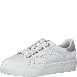 25068-41-BOTTES 23707-20-LACETS:Blanc