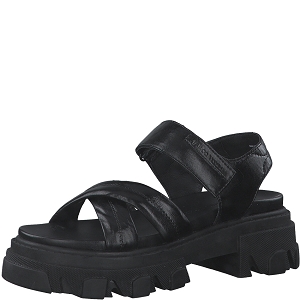 25103-25-BOTTE 28786-20-SANDALES:Noir