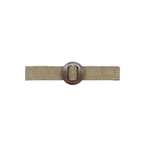 MINI BAILEY BUTTON 2 CEINTURE RAPHY BOUCLE BOIS:Gris