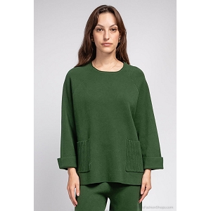 SCARPY CREATION CHARMY PULL COL ROND<br>Vert