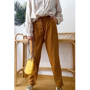 28207-26-SANDALES CARLA  PANT VELOURS:Naturel