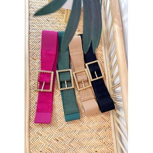 SCARPY CREATION CEINTURE CARLA RECTANGLE<br>Vert