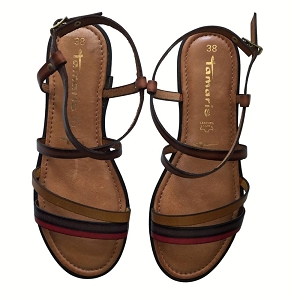 TENNIS LACET 28128-24-SANDALES:Marron