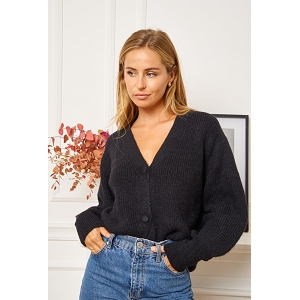 1460 KILKY CARDIGAN LUREX:Noir