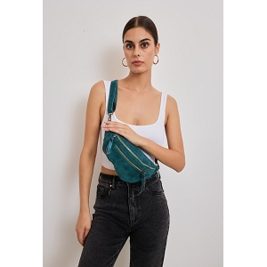 23721-20-LACETS CINA SAC BANANE DOUBLE ZIP:Bleu