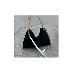 Modele inexistant : 28633 ZAZA SAC EPAULE DAIM:Noir