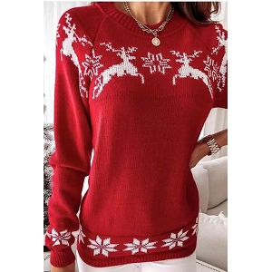 SCARPY CREATION PULL DE NOEL<br>Rouge