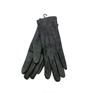 25313-23 GANTS TACTILES UNIS:Noir