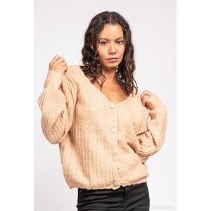 25354 GILET PERFORE:Beige