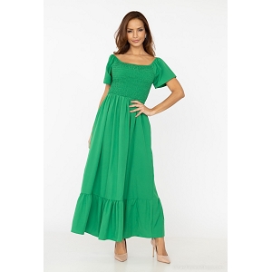 MUSY PANTALON SLIM ENDUIT MIMI ROBE LOGUE UNIE:Vert