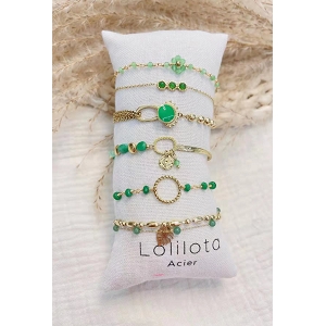 VELOURS BOY LOLITA BRACELET:Vert