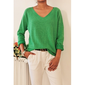 28380-20-SANDALES ZAFIA PULL EN MAILLE LAINE:Vert