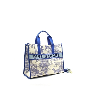 AMOUR PULL COL V RIVE GAUCHE GRAND CABAS:Bleu