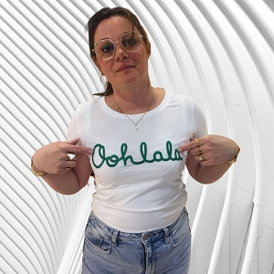 28367-38-SANDALES EMMA T SHIRT BRODE OOHLALA:Vert