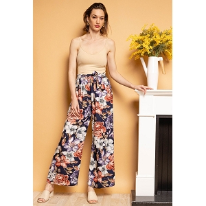 SCARPY CREATION ZOE PANTALON IMPRIME CACHEMIRE<br>Bleu