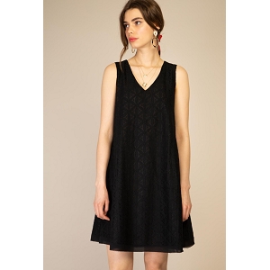 LAURANA T SHIRT OVERSIZE ROBE TRAPEZE CHOKI:Noir