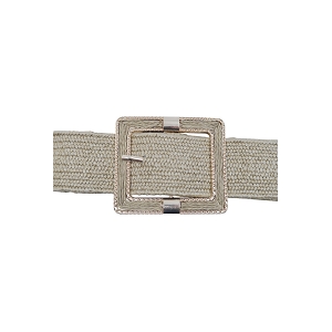 SCARPY CREATION CEINTURE RAPHIA EN PAILLE BOUCLE METAL<br>Naturel