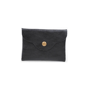 JADON PATENT LAMPER PORTE MONNAIE EN CUIR:Noir