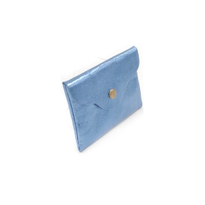 22309-23 PORTE MONNAIE EN CUIR:Bleu