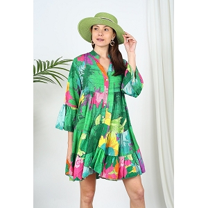 TYE ROBE KATIA:Vert