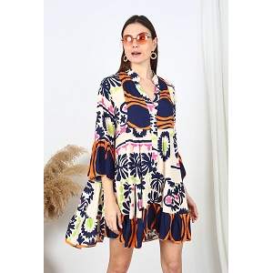 24418-41-ESCARPINS ROBE KATIA:Bleu