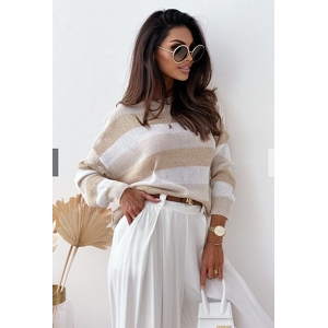 Y0706 PULLS JOLIA RAYEE:Beige
