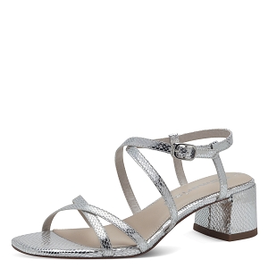 ROBE BRETELLE COLOREE 28204-42-SANDALES:Argent