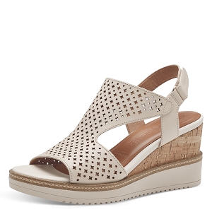 FOULARD IMPRIMÉ GEOMETRIQUE 28218-42-SANDALES:Beige