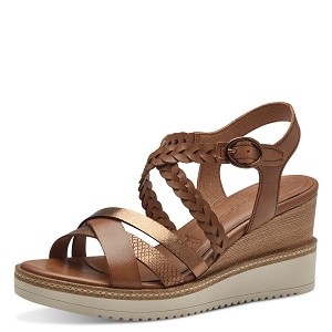 TENNIS LACET 28220-42-SANDALES:Marron