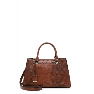 TENNIS LACET MIA CITY SHOPPER SMALL:Marron