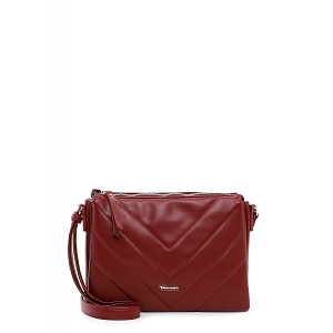 SHOE CREAM MADLIN HANDBAG WITH ZIPPER MEDIUM:Rouge